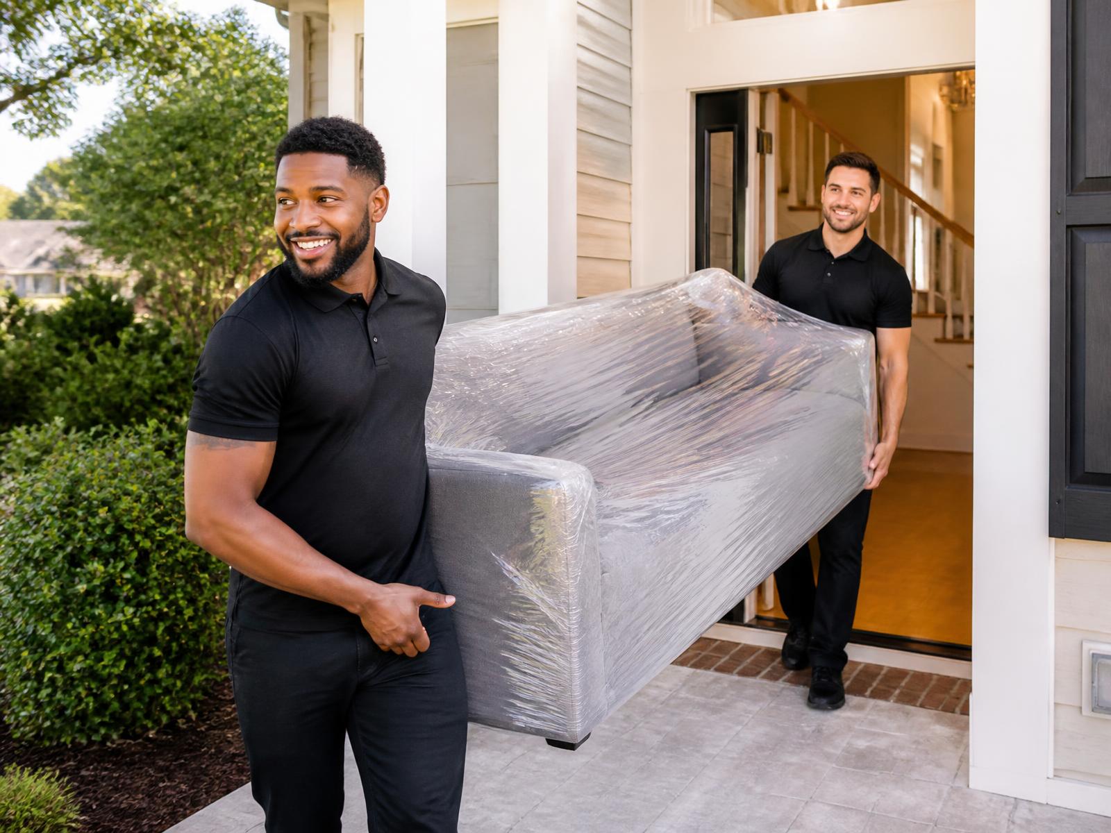Haullelujah movers loading a truck in Fairburn, Georgia